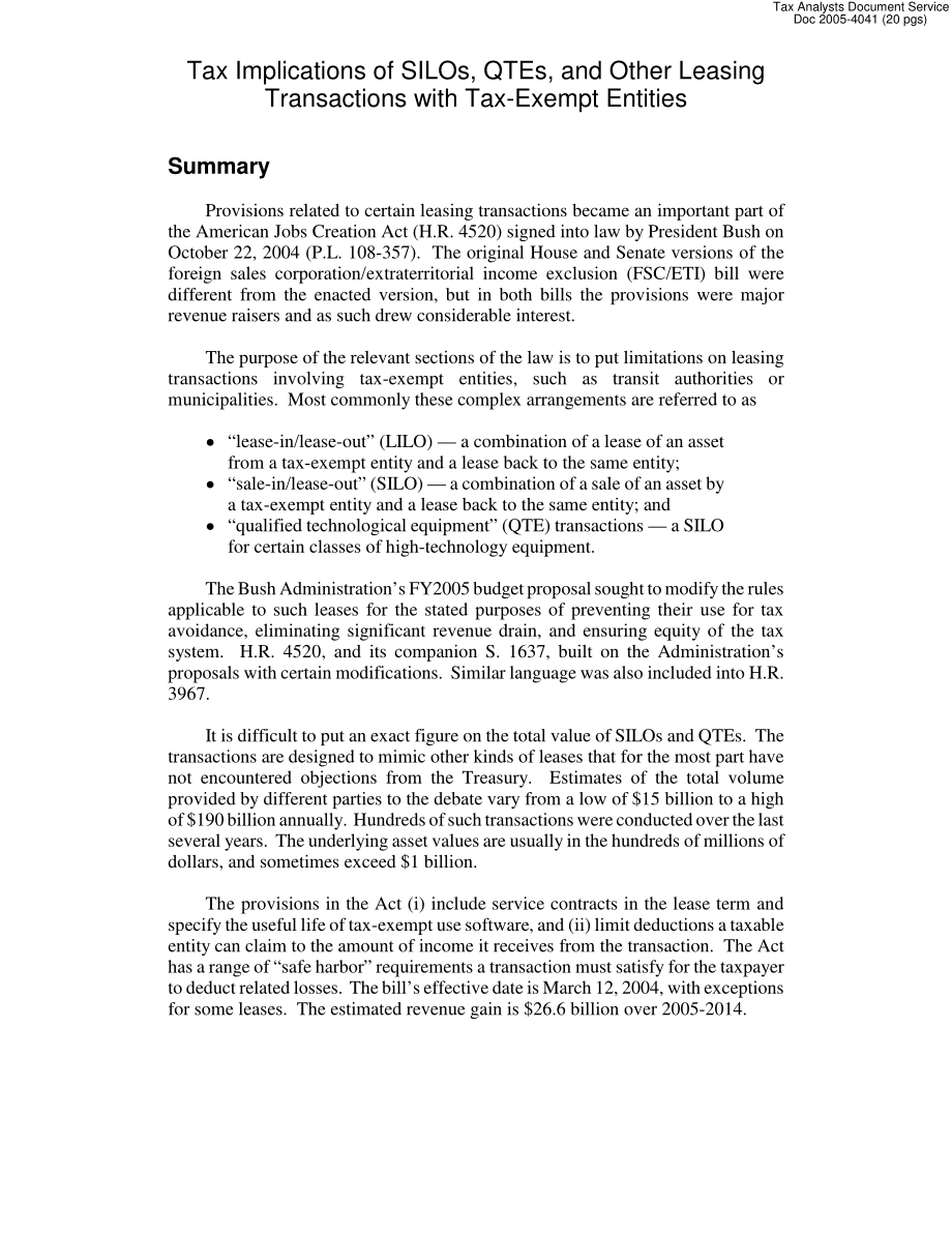 [20041130]RL32479_筒仓、QTE和与免税实体的其他租赁交易的税务影响.pdf_第2页