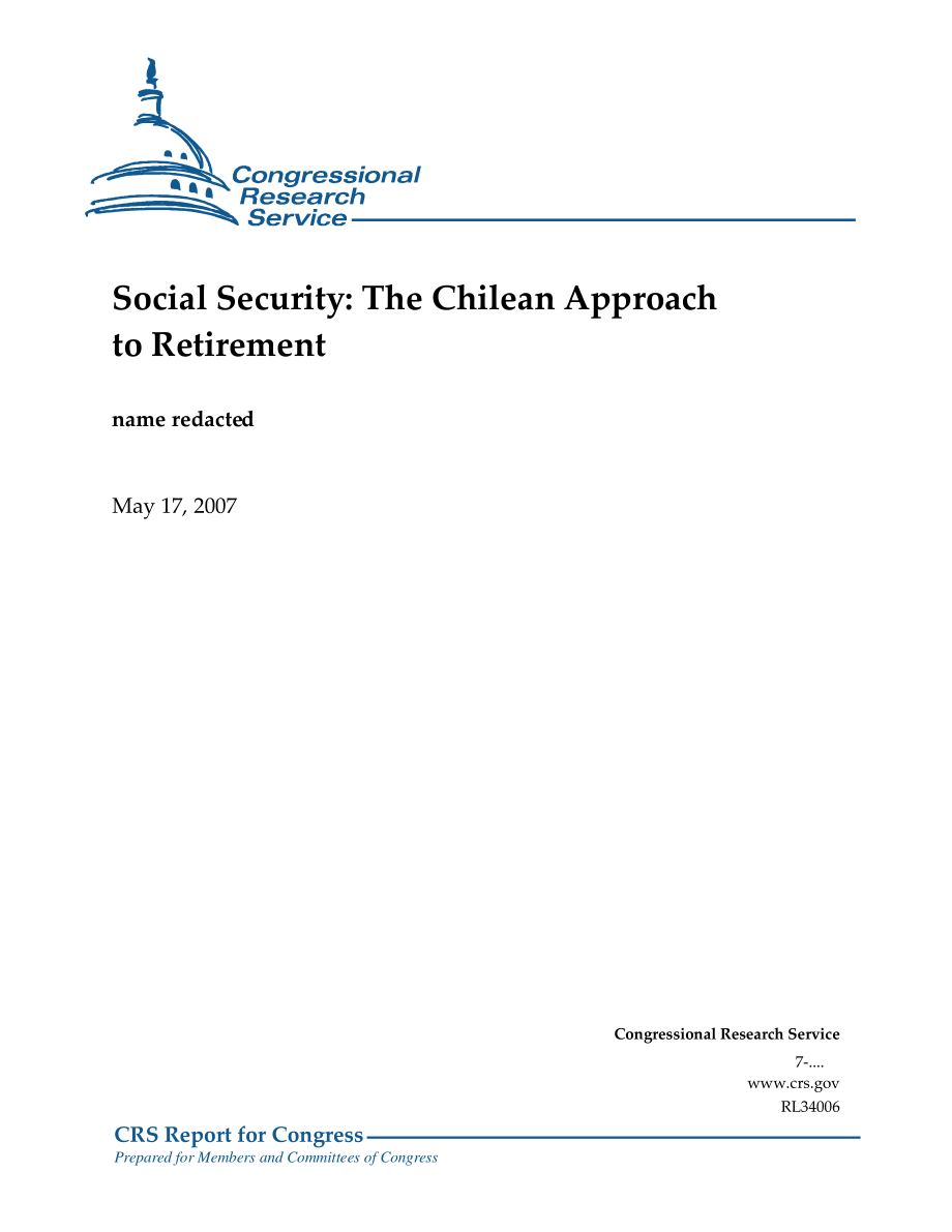 [20070517]RL34006_社会保障：智利的退休方式.pdf_第1页
