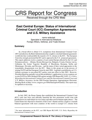 [20031125]RS21612_中东欧：国际刑事法院（ICC）豁免协议和美国军事援助的现状.pdf