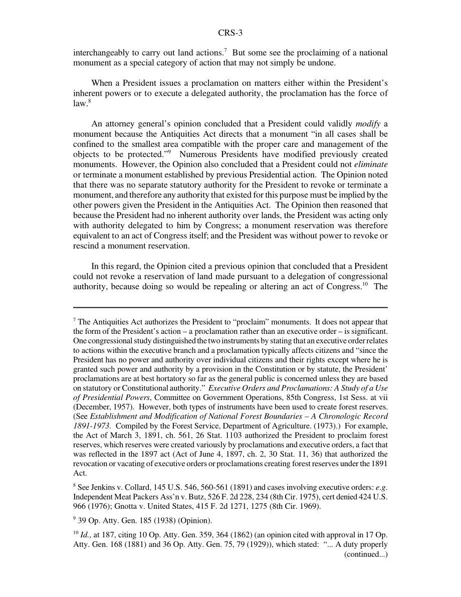 [20000803]RS20647_总统修改或废除国家纪念碑的权力.pdf_第3页
