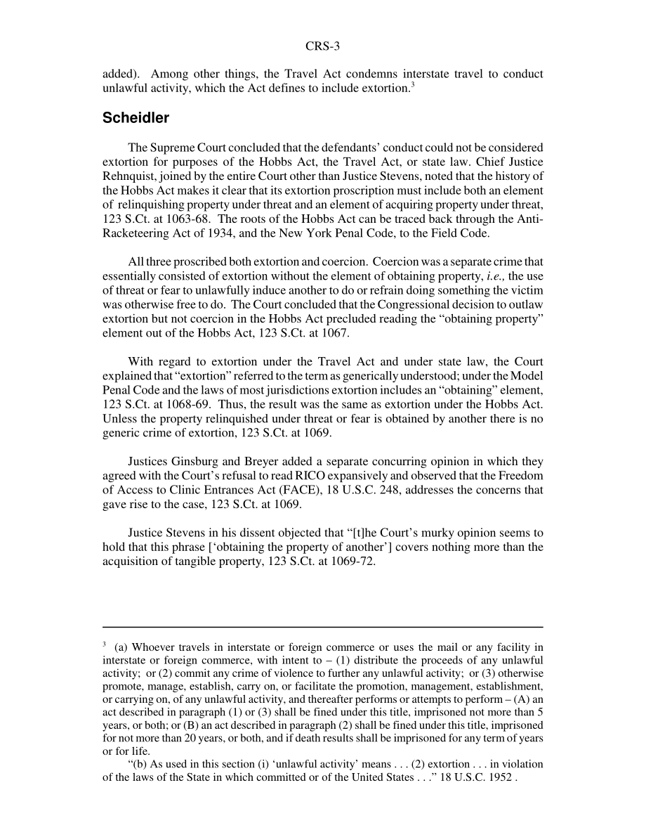 [20030324]RS21345_RICO和堕胎诊所在最高法院的抗议：Scheidler诉NOW.pdf_第3页