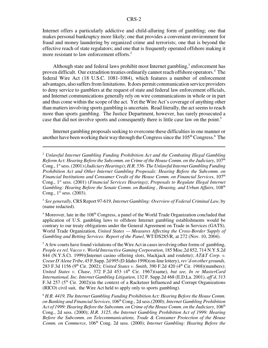 [20060404]RS21487_互联网赌博：第108届和109届国会立法提案概述.pdf_第2页