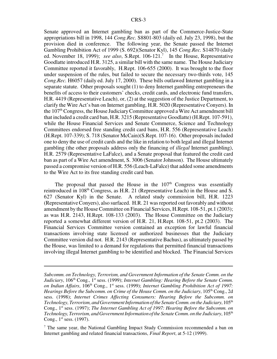 [20060404]RS21487_互联网赌博：第108届和109届国会立法提案概述.pdf_第3页