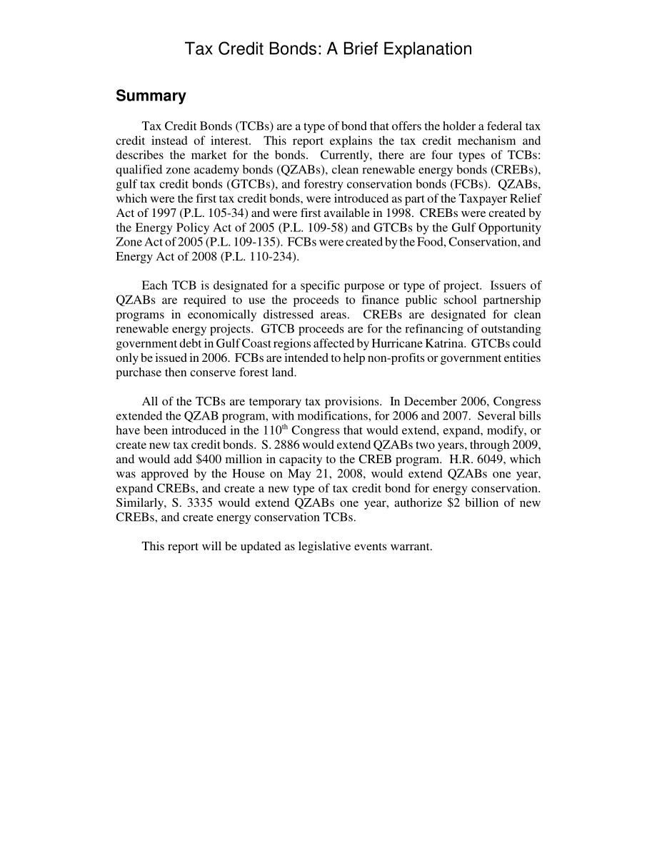 [20080820]RL34629_税收抵免债券：简要说明.pdf_第2页