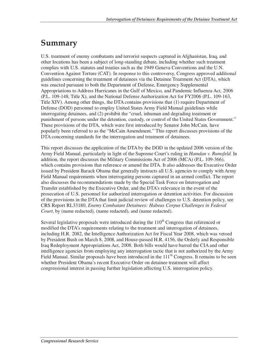 [20090826]RL33655_审讯被拘留者：《被拘留者待遇法》的要求.pdf_第2页
