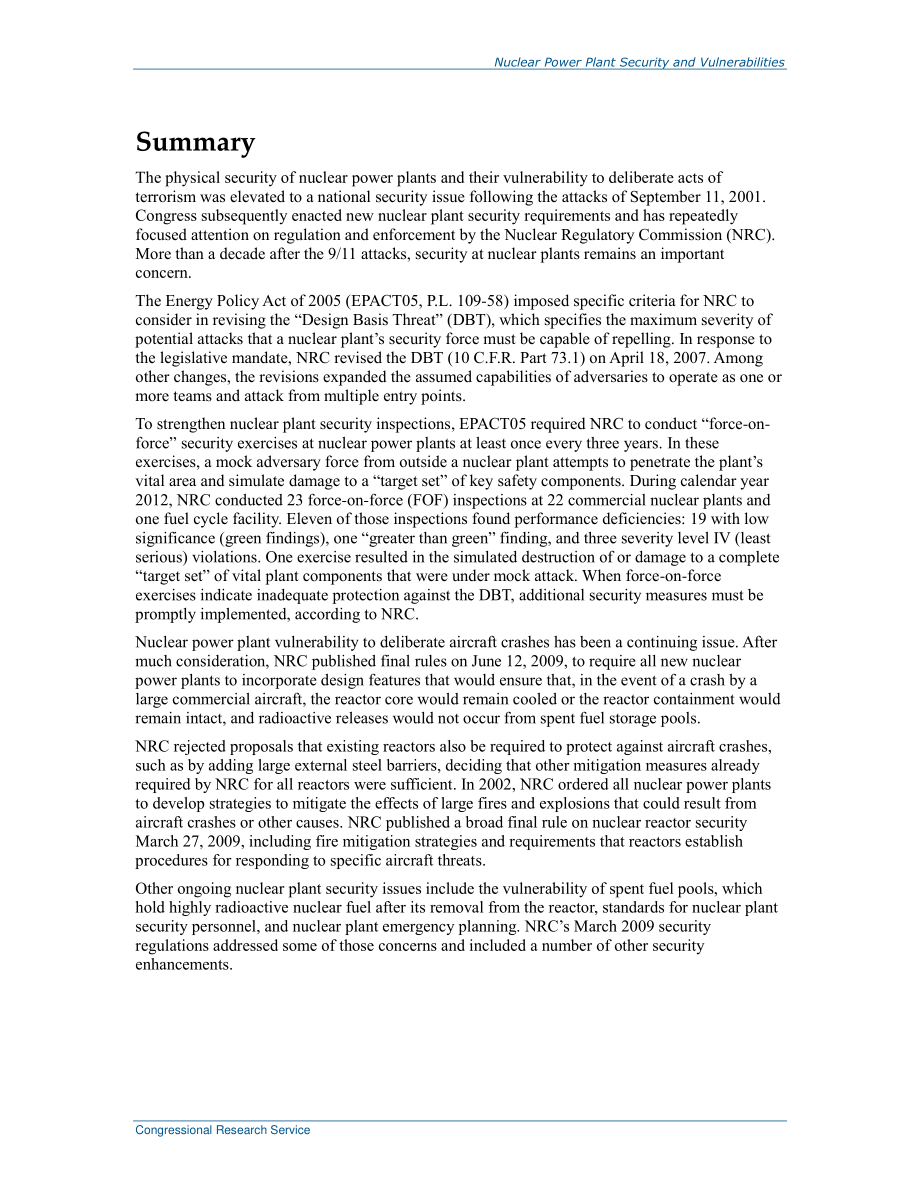 [20140103]RL34331_核电厂安全和脆弱性.pdf_第2页