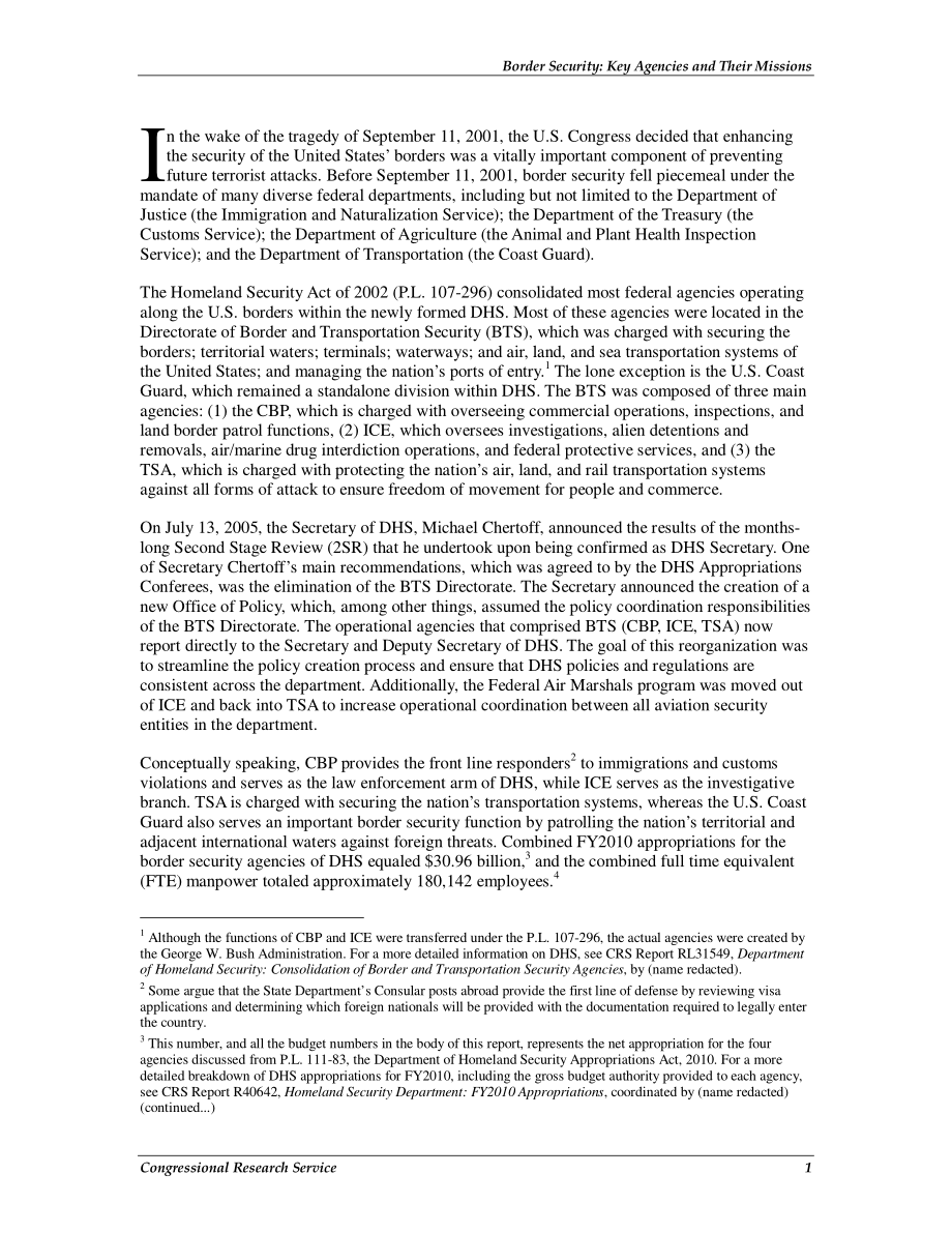 [20100126]RS21899_边境安全：主要机构及其使命.pdf_第3页