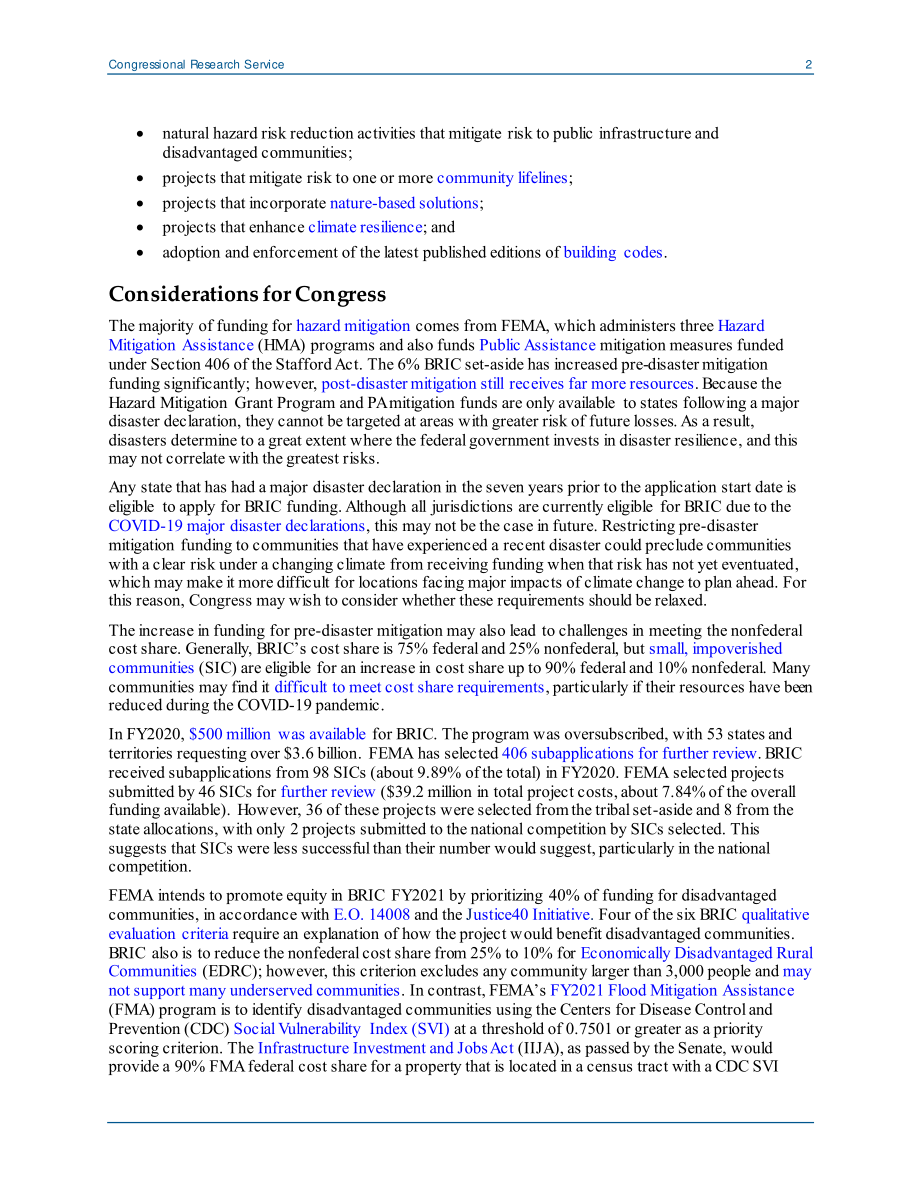 [20210917]IN11515_FEMA灾前减灾：建设弹性基础设施和社区（BRIC）计划.pdf_第2页