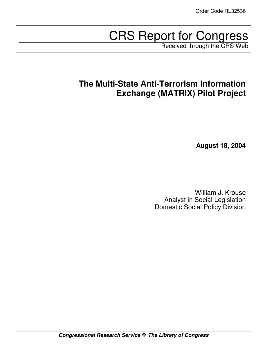 [20040818]RL32536_多国反恐信息交流试点项目.pdf_第1页