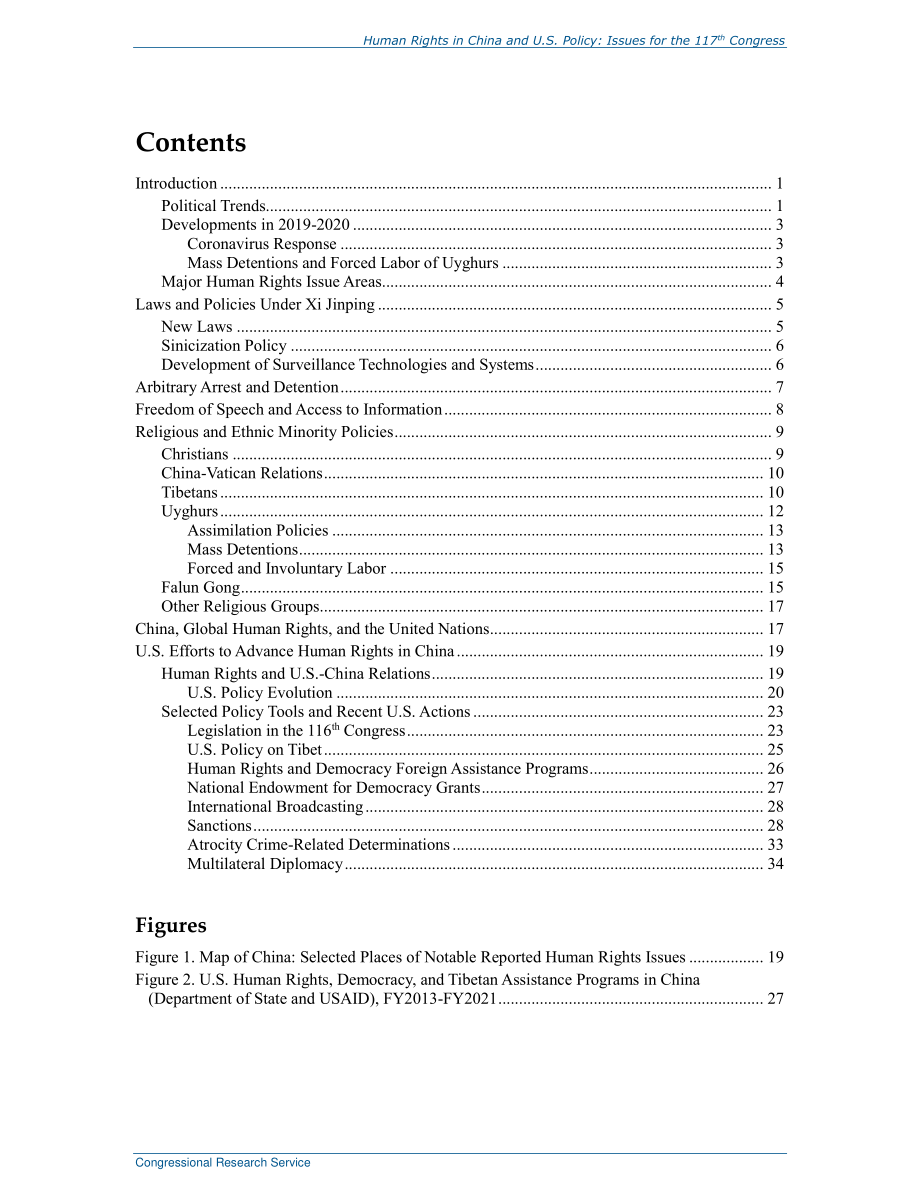 [20210331]R46750_中国的人权与美国的政策：第117届国会议题.pdf_第3页