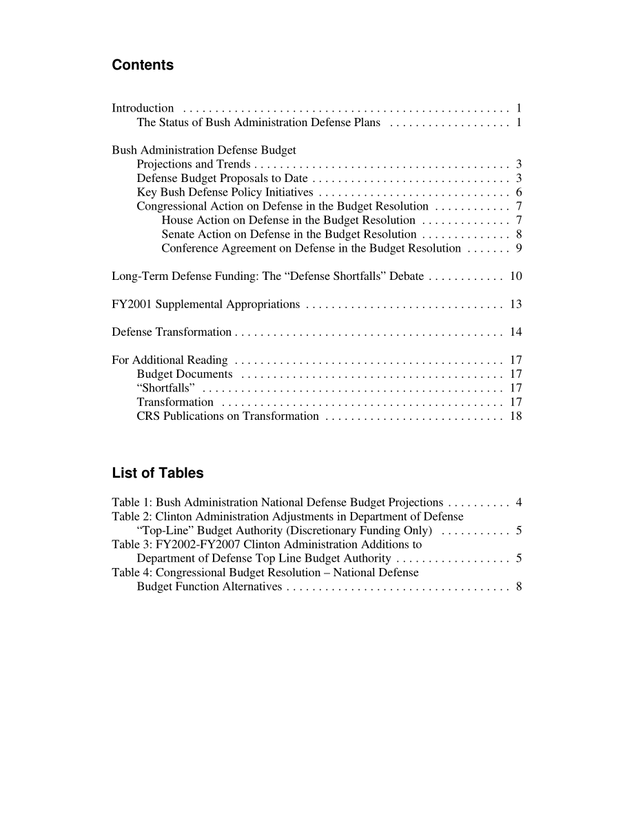 [20010522]RL30977_2002财年国防预算：布什政府计划和国会关键问题概述.pdf_第3页