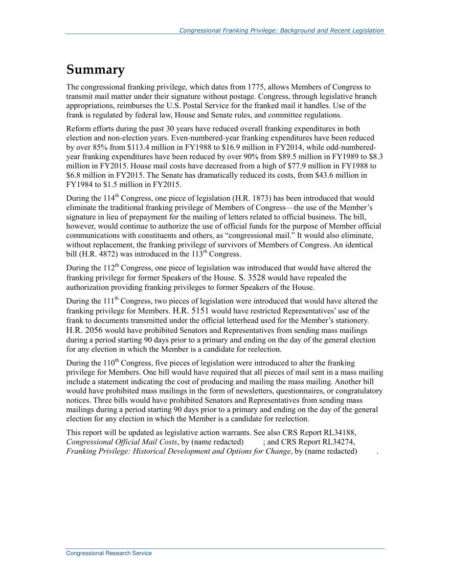 [20160504]RS22771_国会印花税特权：背景和最新立法.pdf_第2页