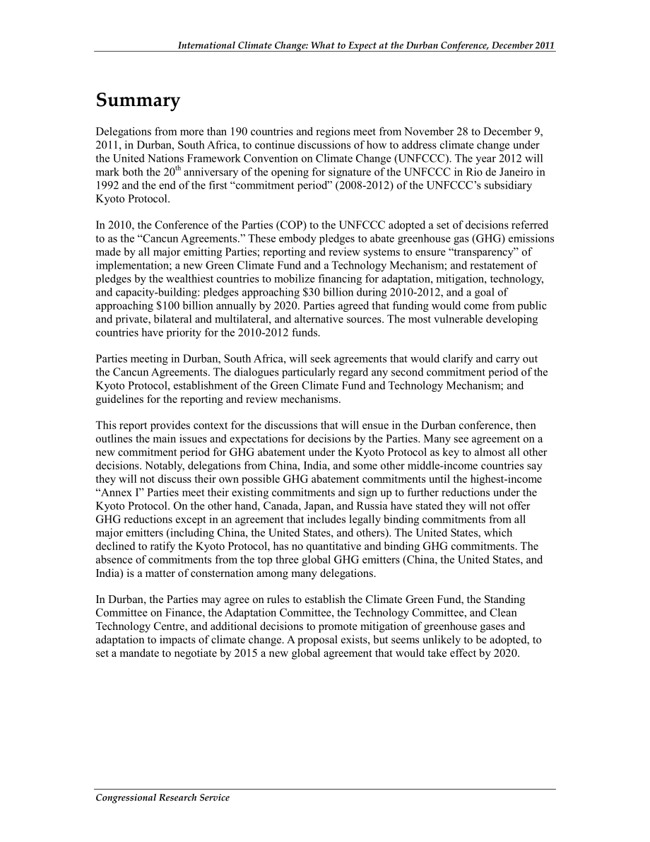 [20111122]R42101_国际气候变化：2011年12月德班会议的预期.pdf_第2页