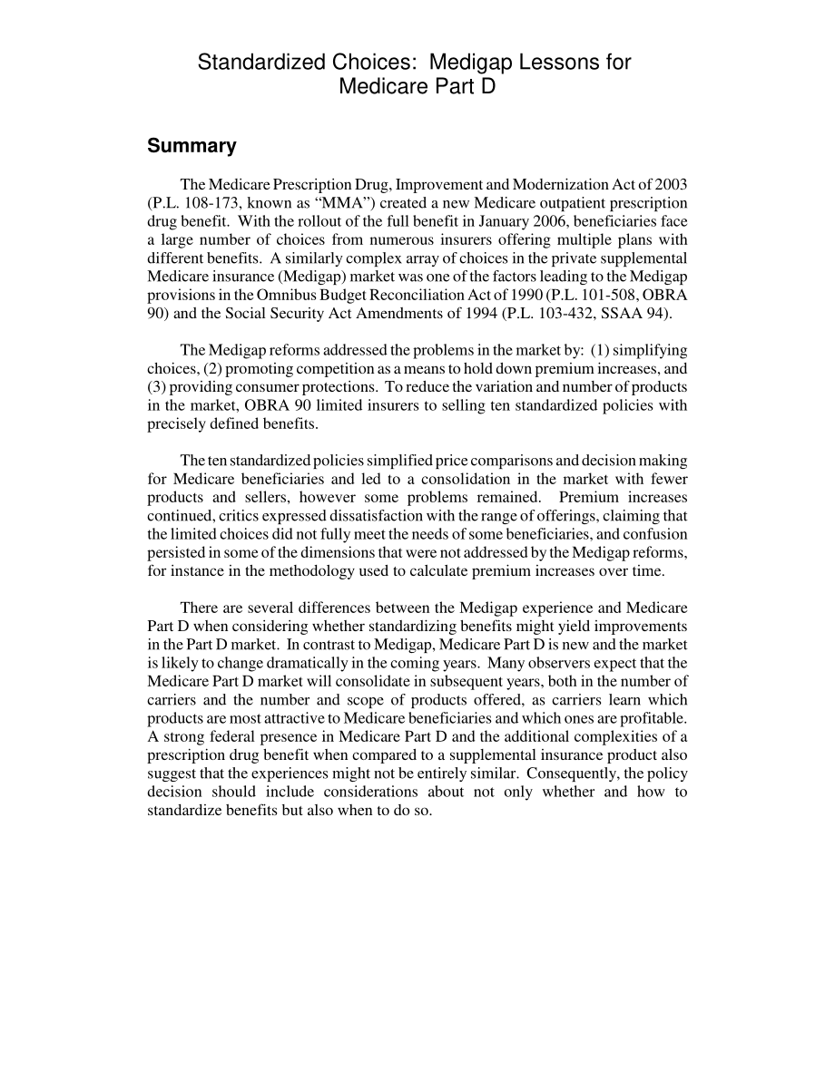 [20060308]RL33300_标准化选择：Medigap医疗保险课程D部分.pdf_第2页