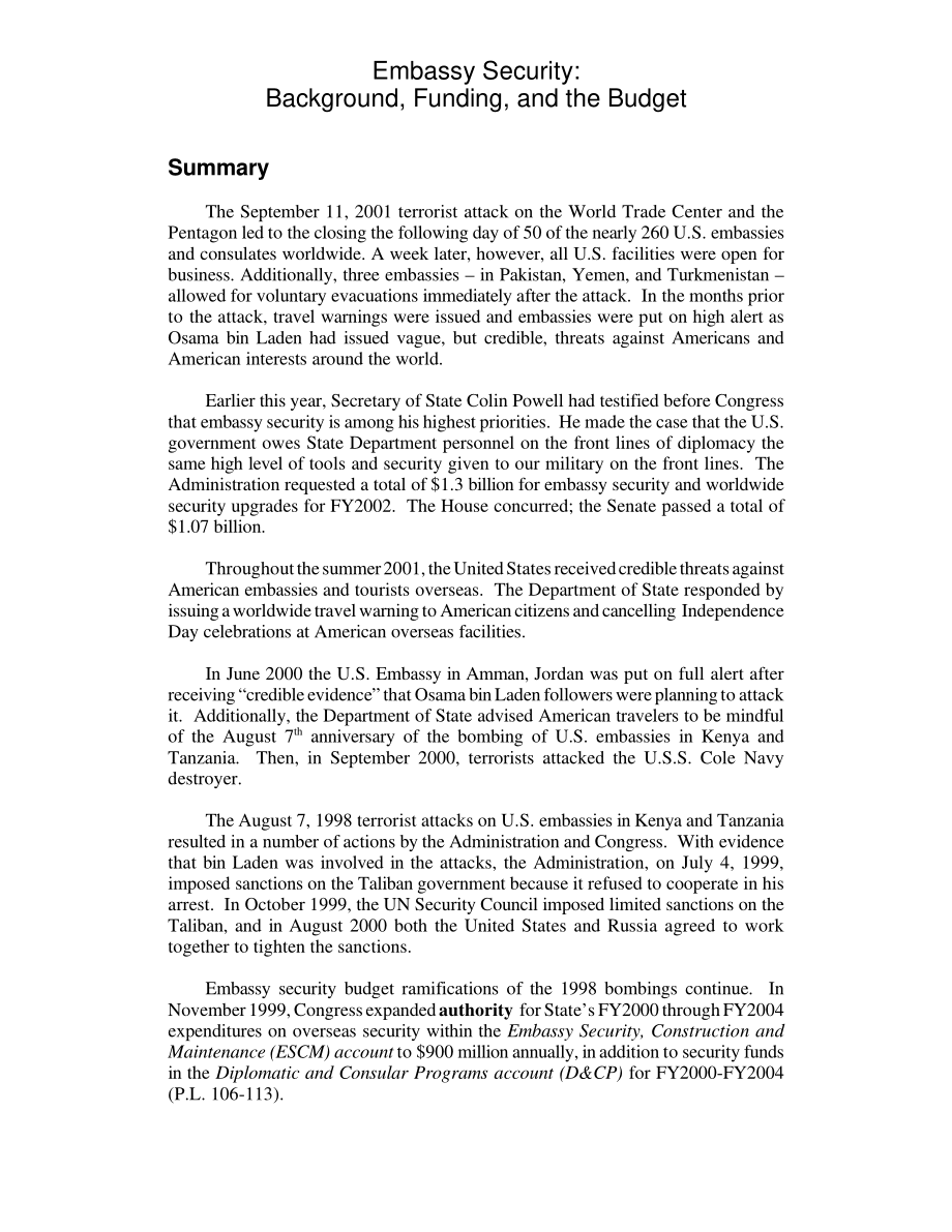 [20011004]RL30662_大使馆安保：背景、资金和预算.pdf_第2页