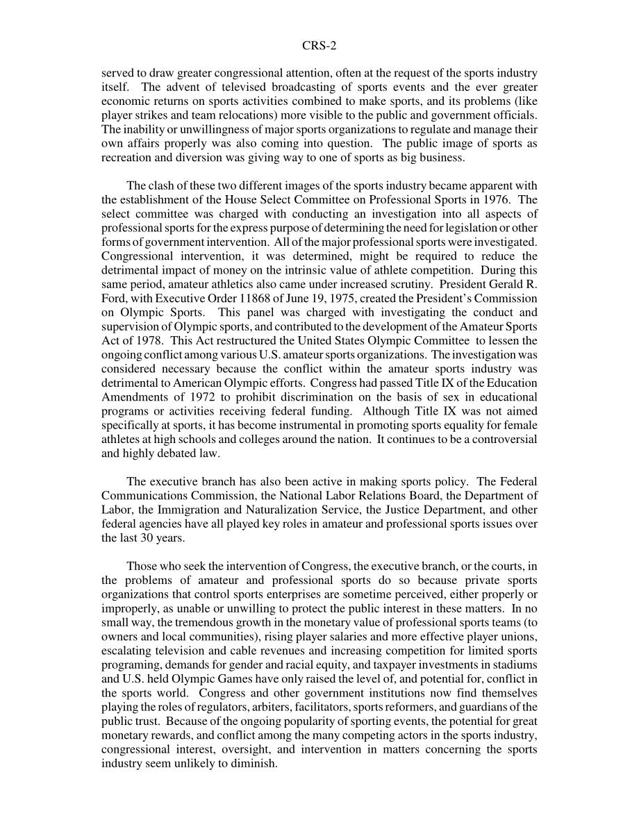 [20030129]RS20201_第106届国会的体育立法.pdf_第2页