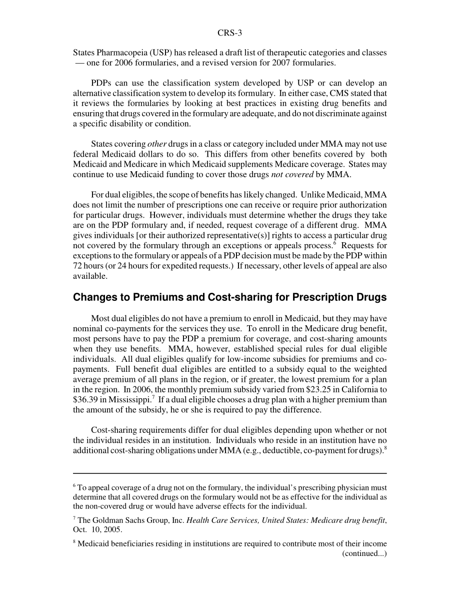 [20060119]RS21837_医疗保险处方药福利对双优生和州医疗补助计划的影响.pdf_第3页