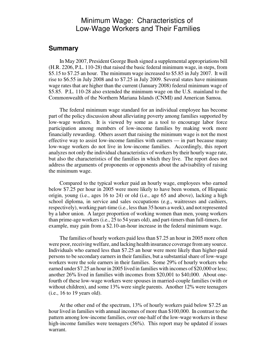 [20080121]RL33784_最低工资：低工资工人及其家庭的特点.pdf_第2页