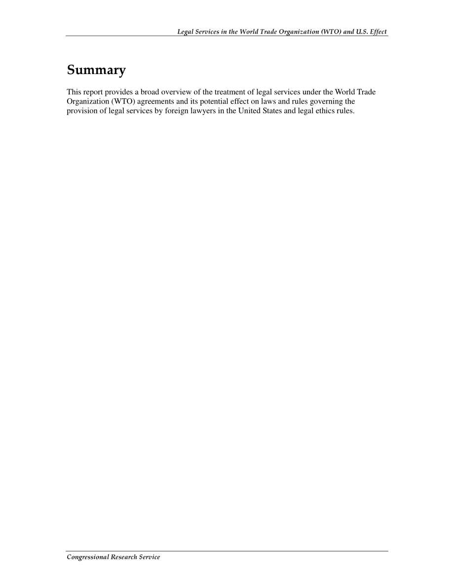 [20080912]RS22949_世界贸易组织（WTO）的法律服务与美国的影响.pdf_第2页