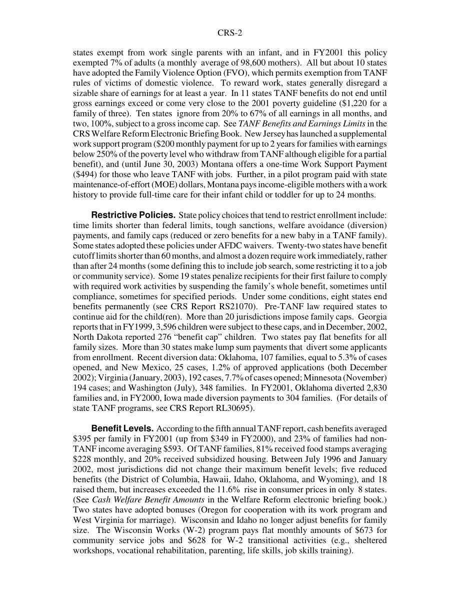 [20030312]98-369EPW_福利改革：TANF趋势和数据.pdf_第2页