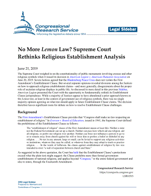 [20190621]LSB10315_没有柠檬定律了？最高法院反思宗教机构分析.pdf