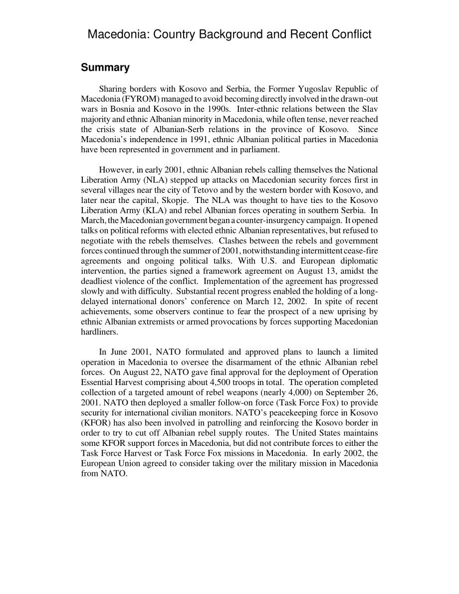 [20020328]RL30900_马其顿：国家背景和最近的冲突.pdf_第2页