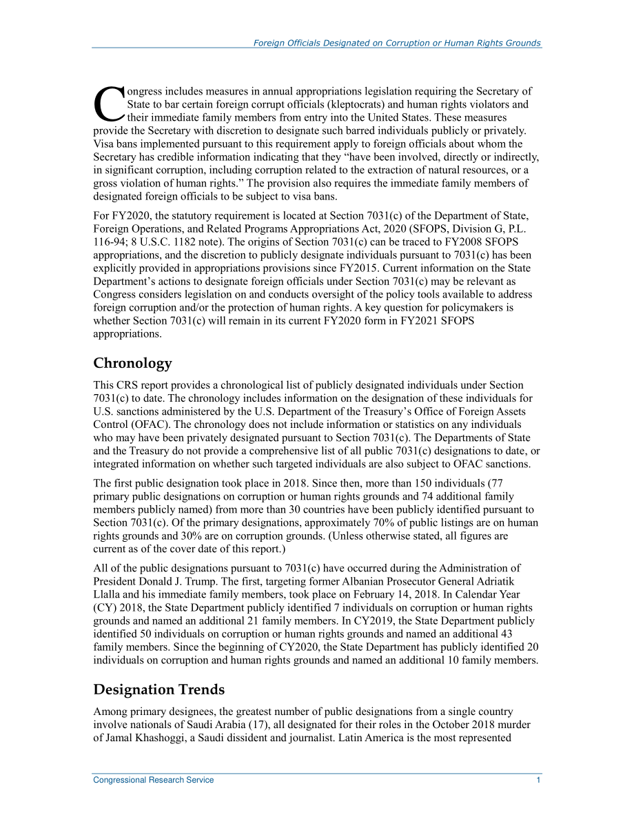 [20200518]R46362_美国国务院以腐败或人权为由公开指定的外国官员：年表.pdf_第3页