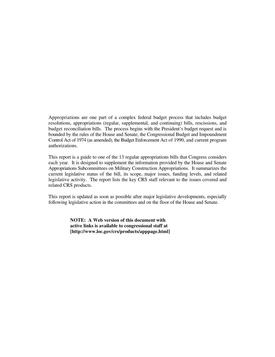 [19990823]RL30210_2000财年拨款：军事建设.pdf_第2页