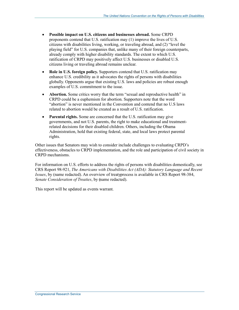 [20150121]R42749_《联合国残疾人权利公约》：美国批准辩论中的问题.pdf_第3页