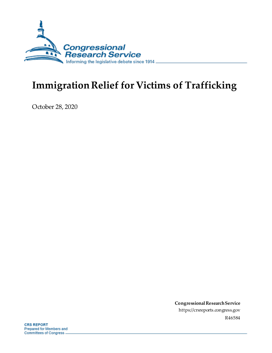 [20201028]R46584_对贩运受害者的移民救济.pdf_第1页