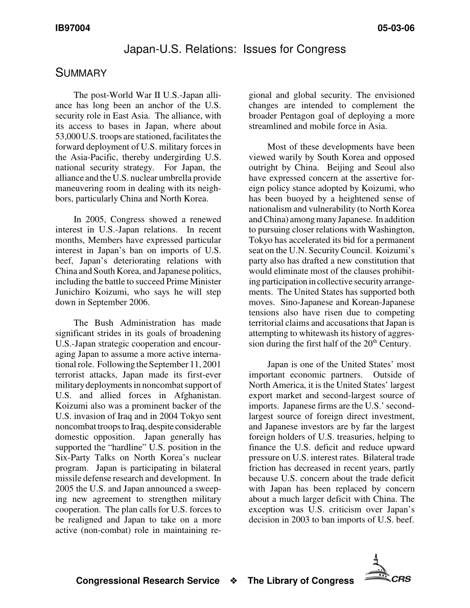 [20060503]IB97004_日美关系：国会议题.pdf_第3页