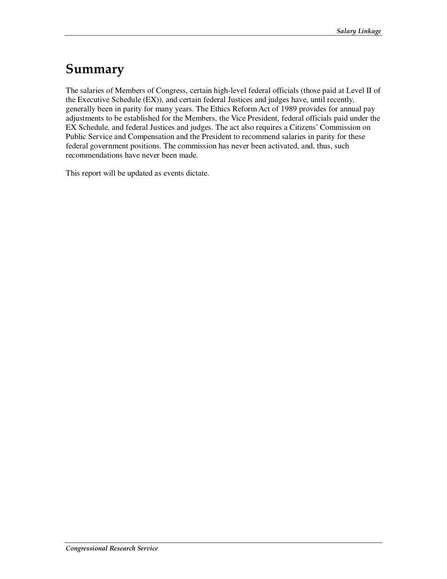 [20110209]RS20388_薪资联动：国会议员和某些联邦行政和司法官员.pdf_第2页