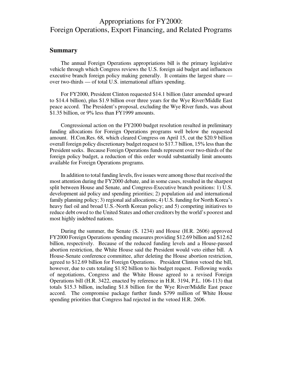 [19991210]RL30211_2000财年拨款：国外业务、出口融资和相关计划.pdf_第3页