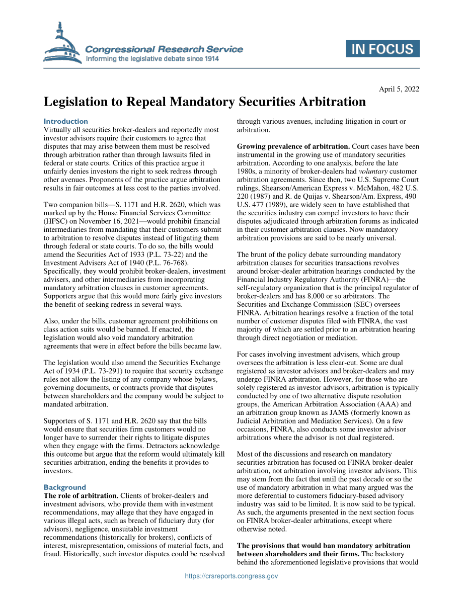 [20220405]IF12076_废除强制性证券仲裁的立法 .pdf_第1页