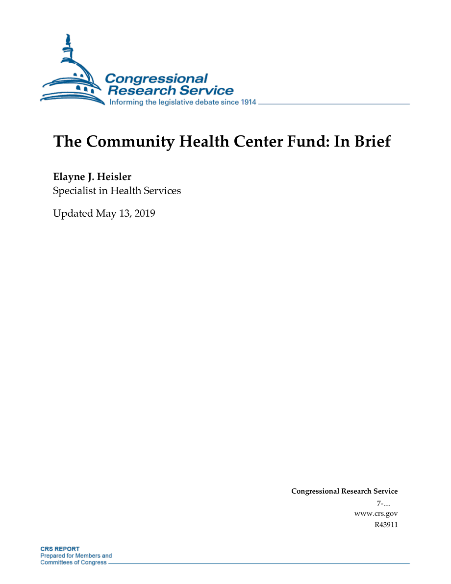 [20190513]R43911_社区卫生中心基金：简言之.pdf_第1页