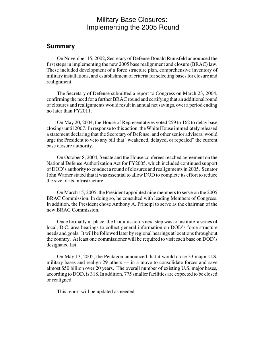 [20050601]RL32216_军事基地关闭：实施2005年回合.pdf_第2页
