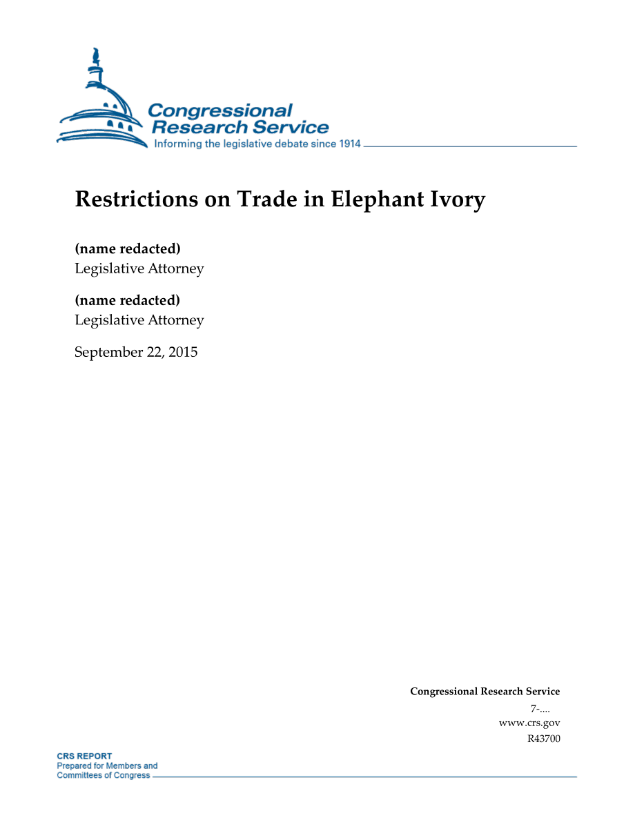 [20150922]R43700_象牙贸易限制.pdf_第1页
