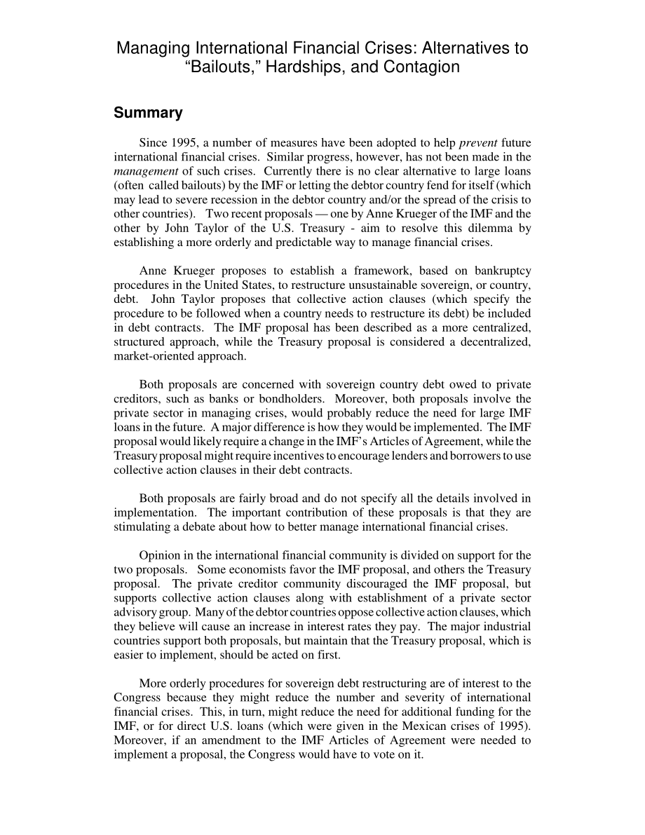 [20030203]RL31451_管理国际金融危机：“救市”、困境和传染病的替代方案.pdf_第2页