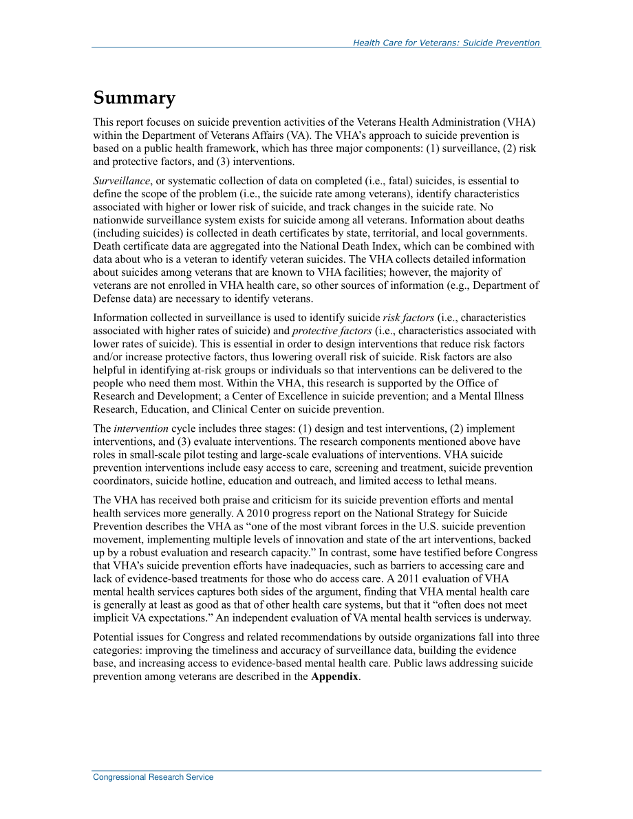 [20160223]R42340_退伍军人保健：自杀预防.pdf_第2页