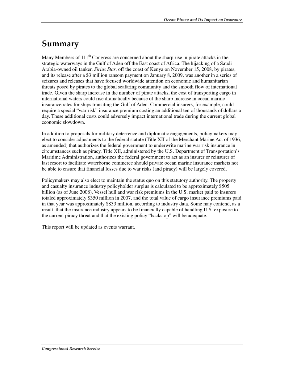 [20090206]R40081_海盗行为及其对保险业的影响.pdf_第2页