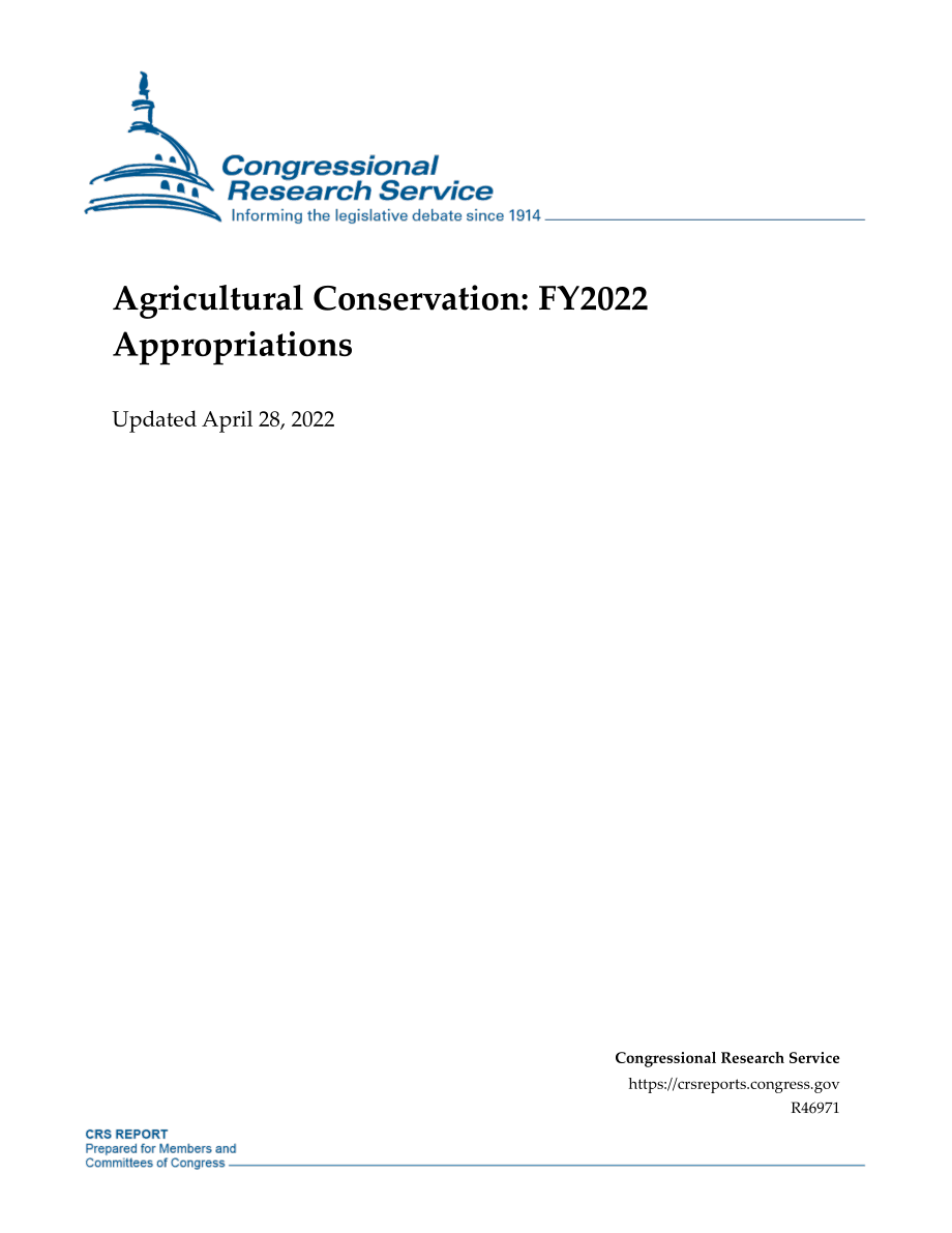 [20220428]R46971_农业保护：2022财年拨款.pdf_第1页