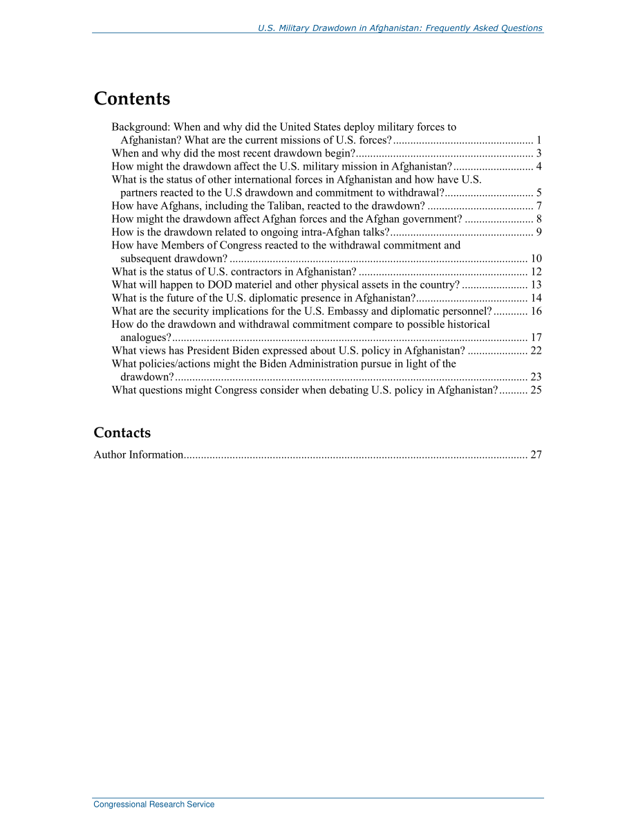 [20210204]R46670_美国在阿富汗的军事缩编：常见问题解答.pdf_第3页