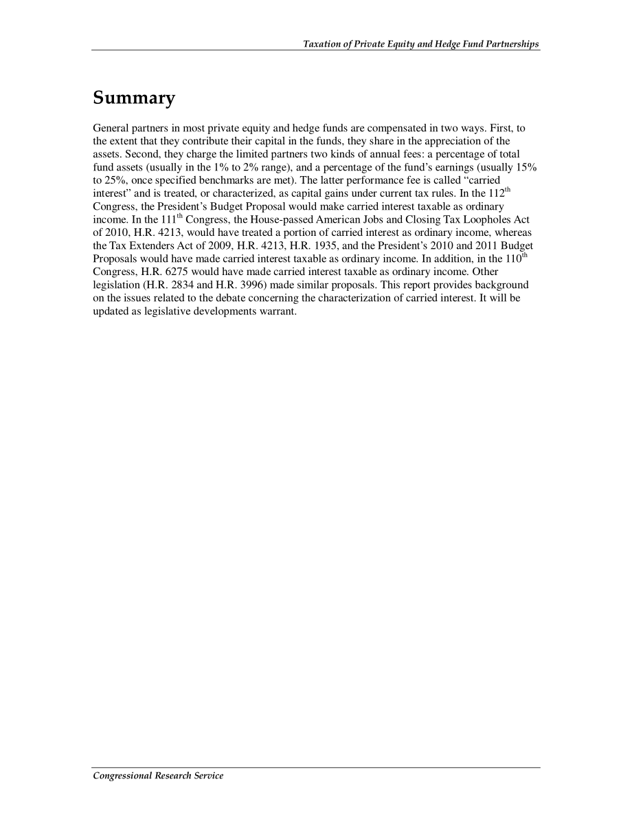 [20110310]RS22717_私募股权和对冲基金合伙企业的税收：附带权益的特征.pdf_第2页