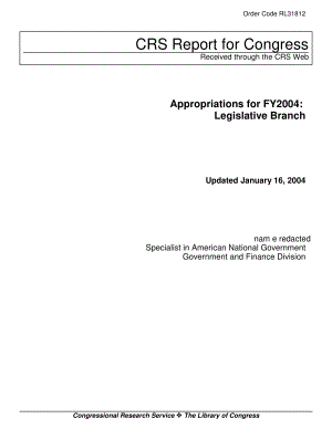 [20040116]RL31812_2004财年拨款：立法部门.pdf