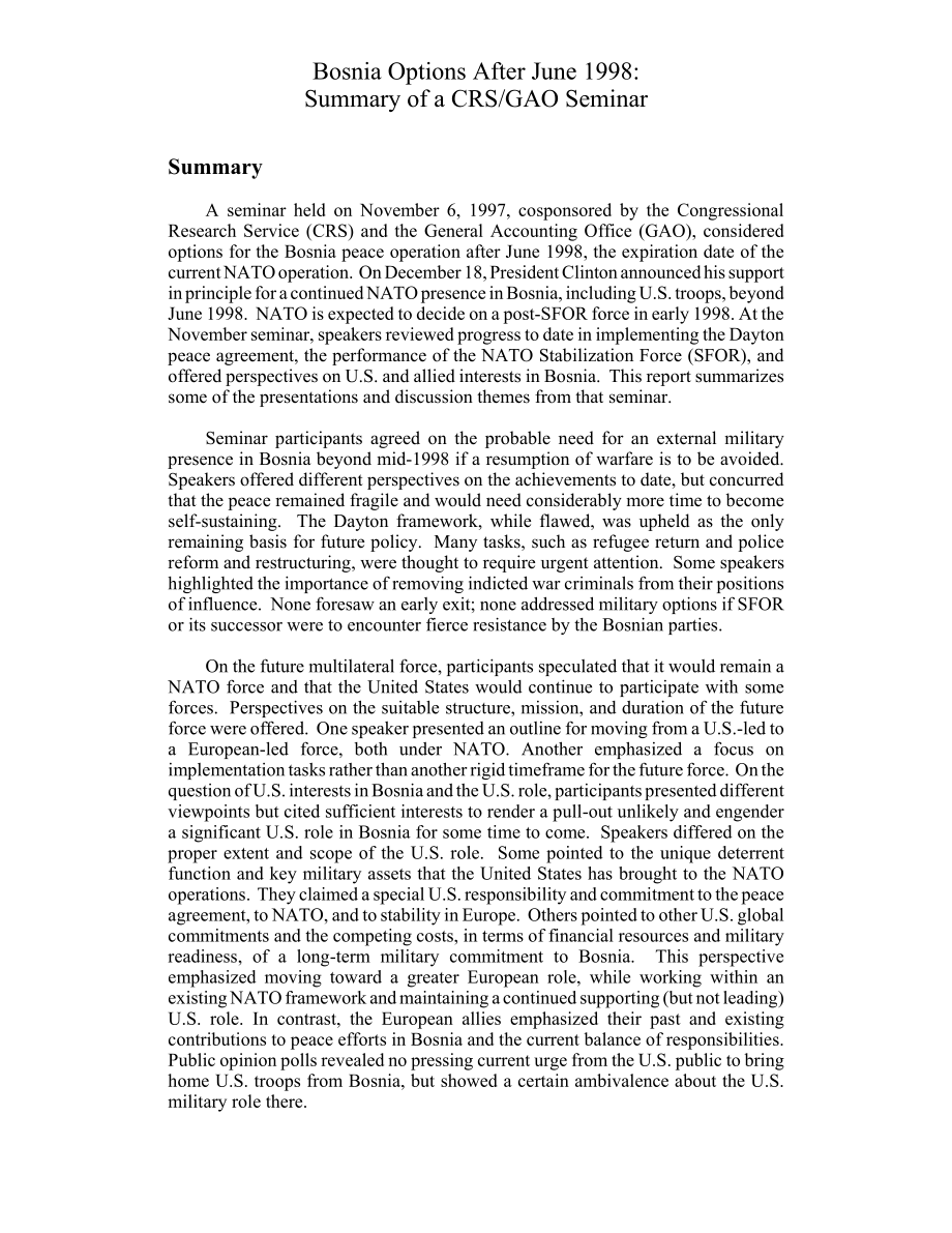[19971223]98-23_1998年6月后的波斯尼亚选择：CRSGAO研讨会摘要.pdf_第2页