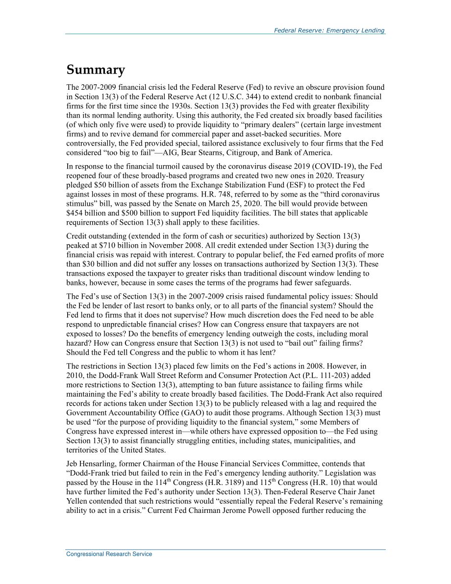 [20200327]R44185_美联储：紧急贷款.pdf_第2页