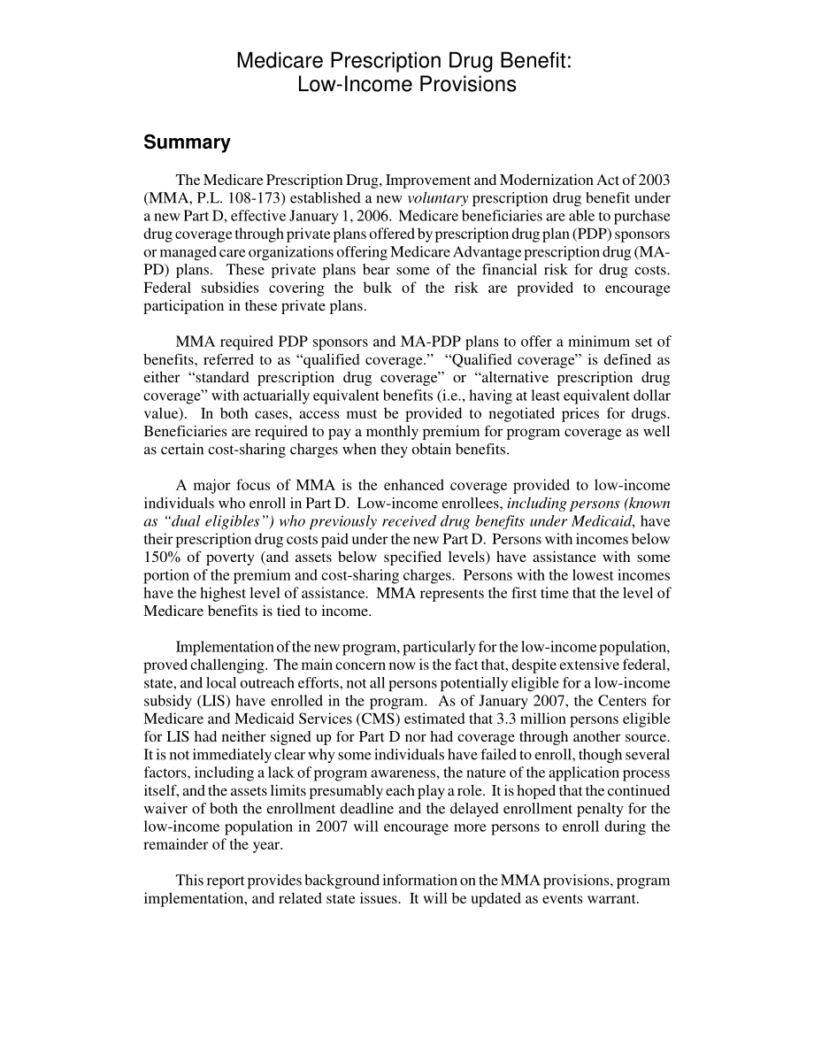 [20070321]RL32902_Medicare Prescription Drug Benefit Low-Income Provisions.pdf_第2页