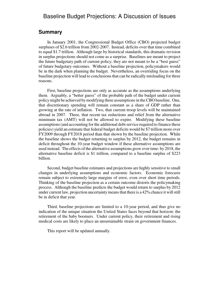 [20080207]RL31414_基线预算预测：对问题的讨论.pdf_第2页