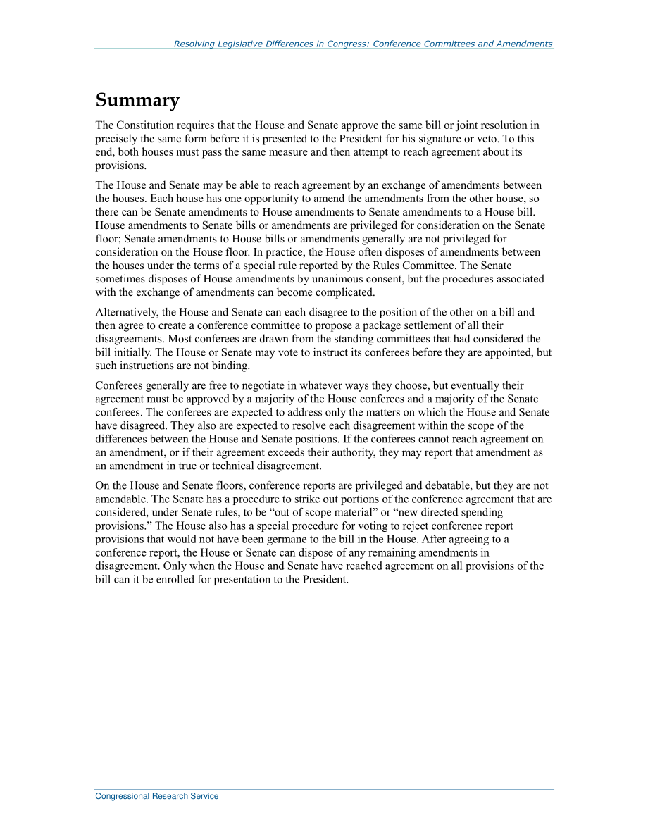 [20190522]98-696_解决国会立法分歧：众议院之间的会议委员会和修正案.pdf_第2页