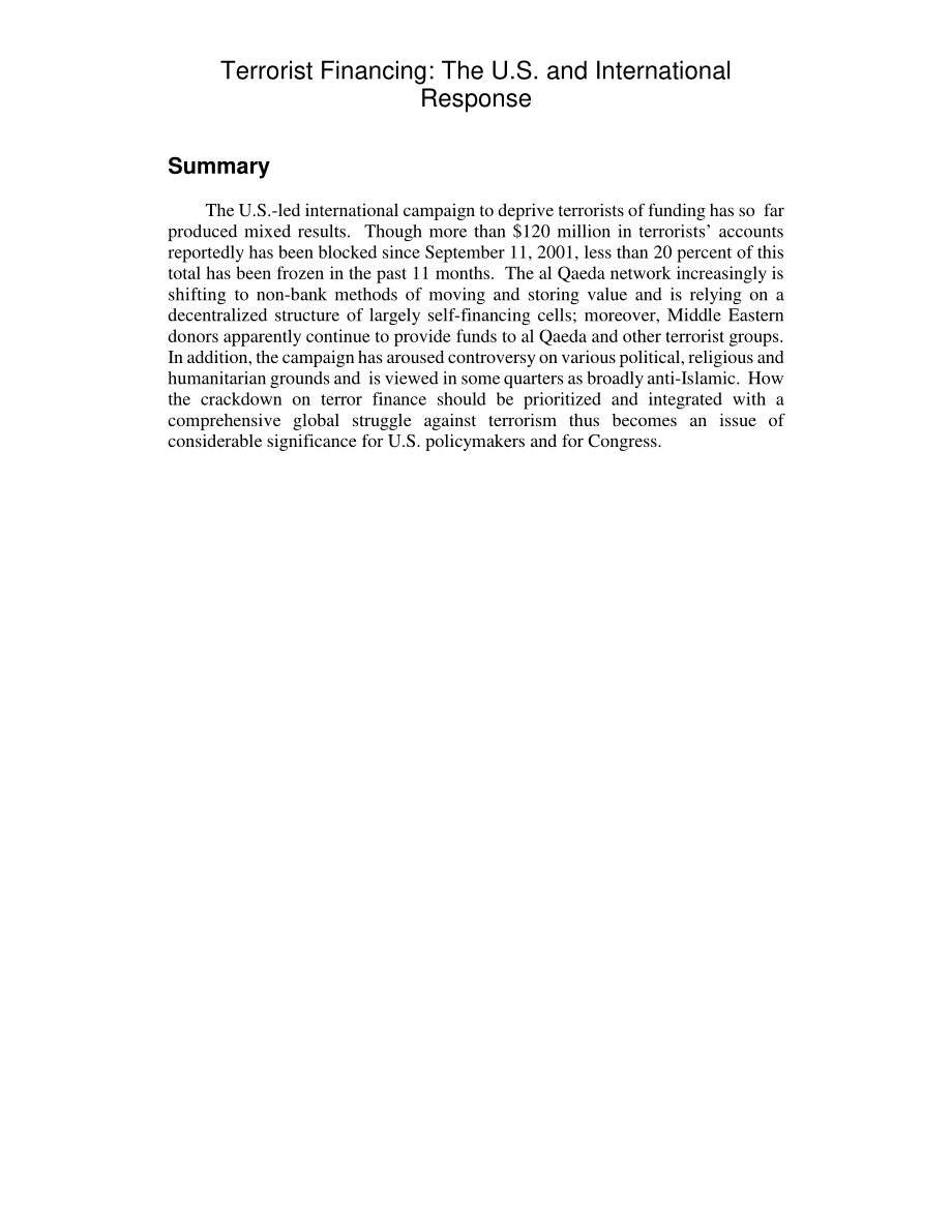 [20021206]RL31658_恐怖主义融资：美国和国际社会的反应.pdf_第2页